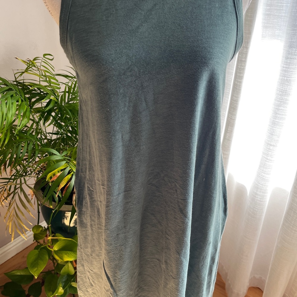 Universal Thread Olive Green Slub T-Shirt Tank Top dress XS